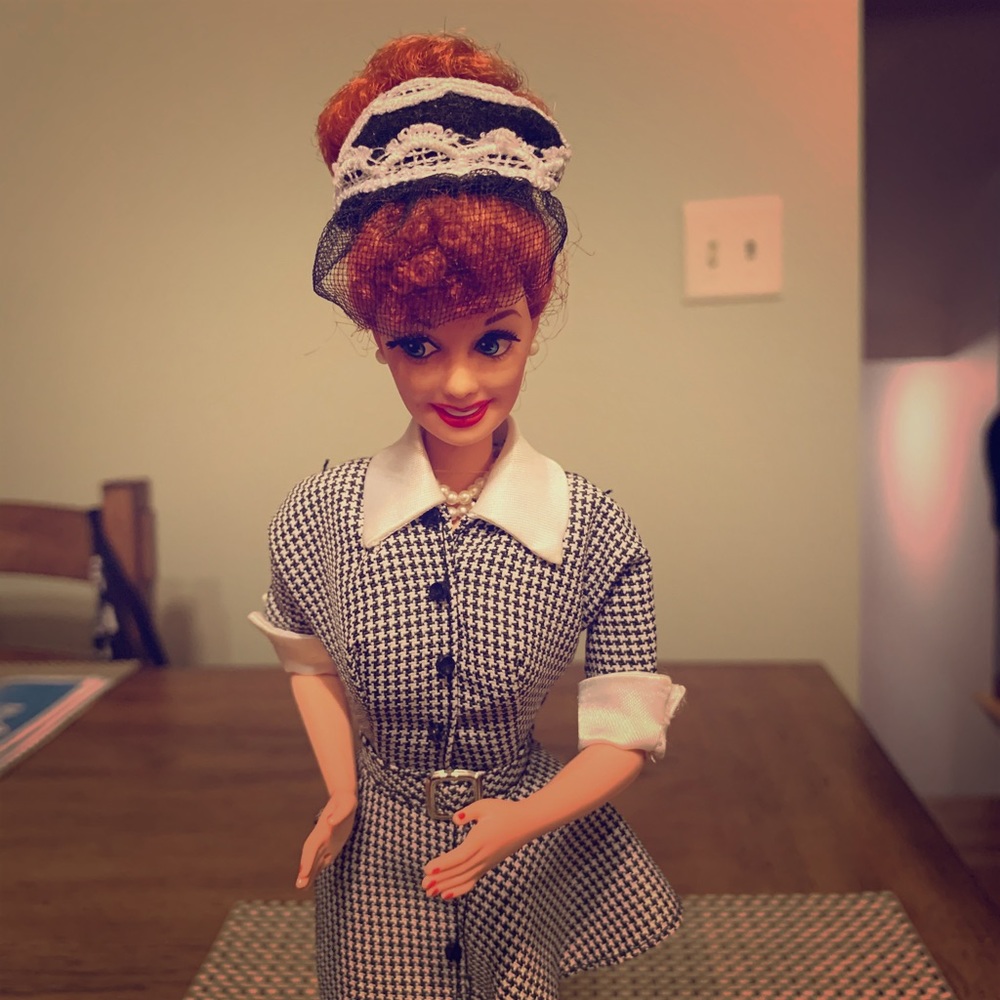 I Love 💕 Lucy Doll on a stand !